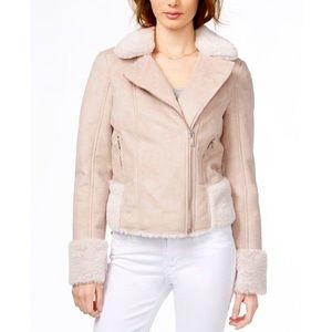 Guess pink suede jacket